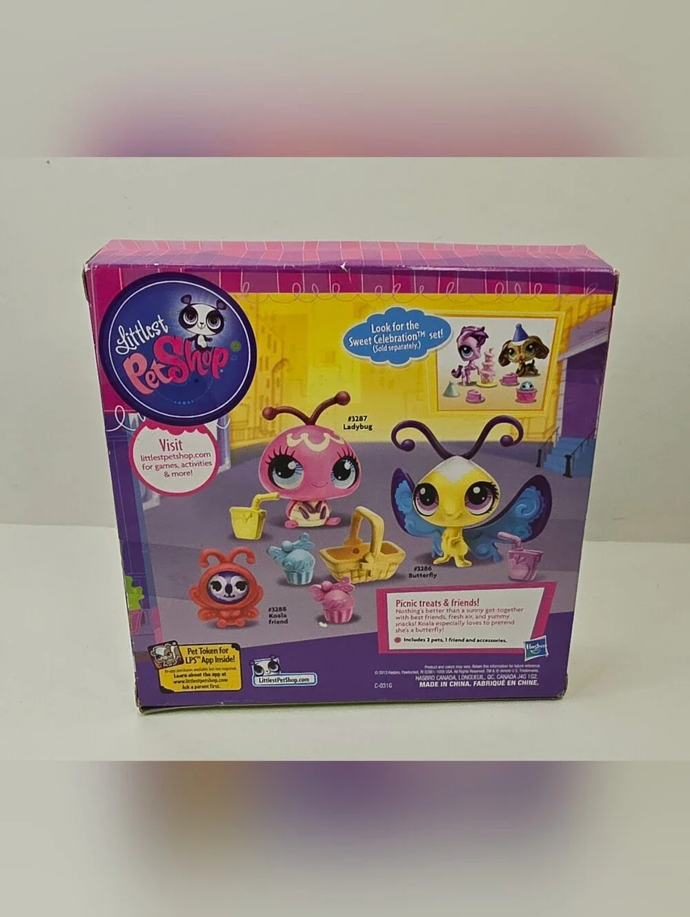 Littlest Pet Shop Sweetest Picnic 3288 Koala Friend 3286 Butterfly 3287 Ladybug